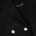 Women's Black Patch Vest Jacket