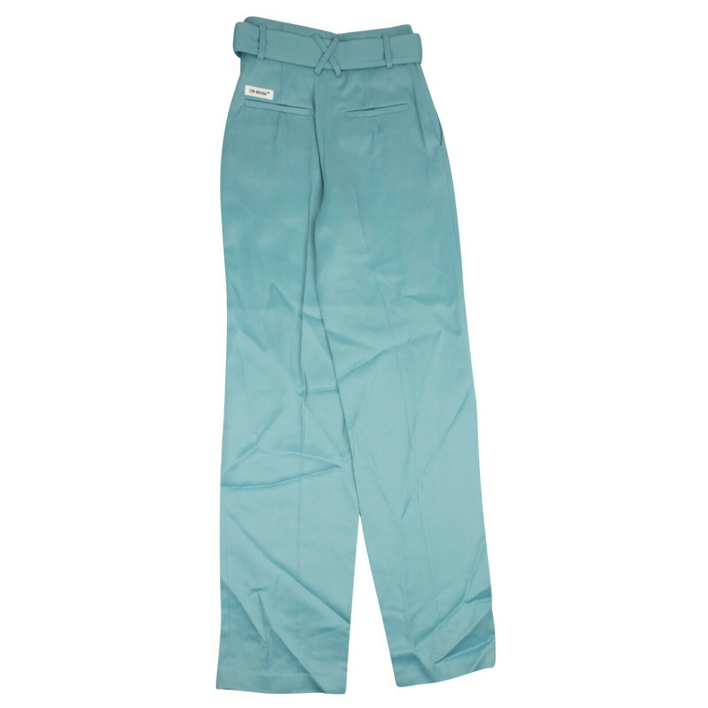 Off-White C/O Virgil Abloh Front Pleats Pants - Blue