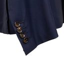 Navy Wool Single Breasted Blazer