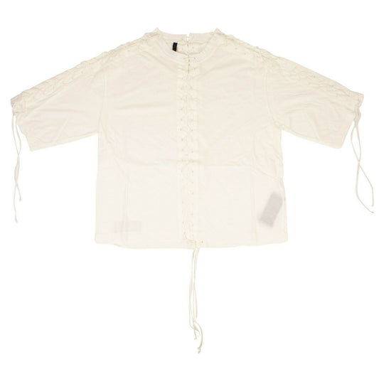 Unravel Project Lace Up T-Shirt - Ivory