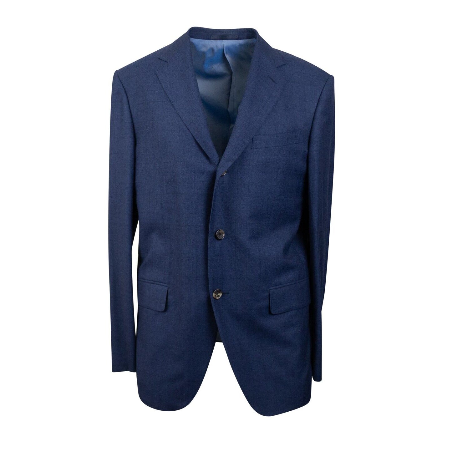 Navy Wool Single Breasted Suit