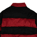 Red And Black Striped Down Padded Jacket