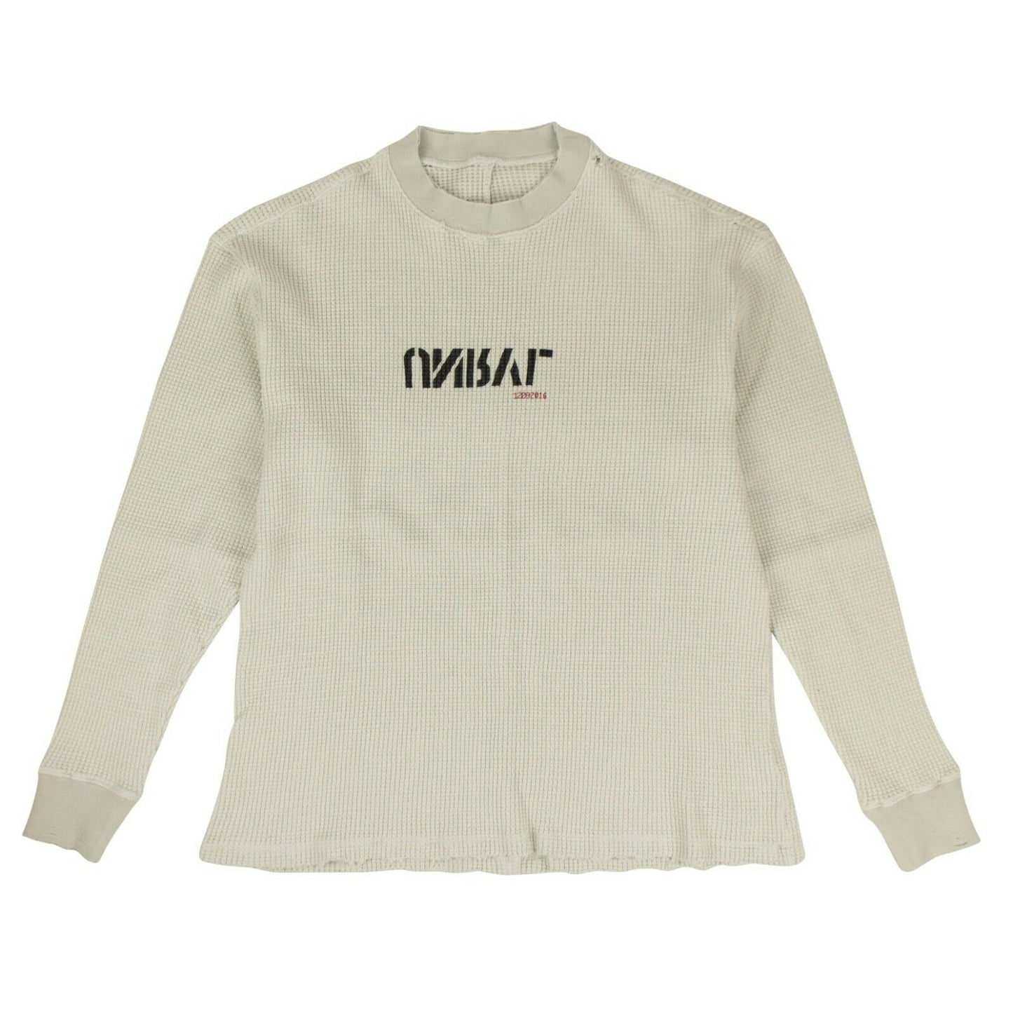 Unravel Project Cotton Waffle Knit Skate T-Shirt - Beige