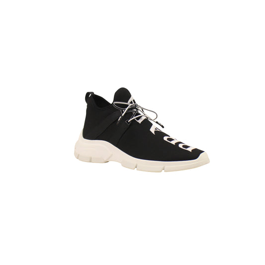Prada Logo Sneaker - Black/White