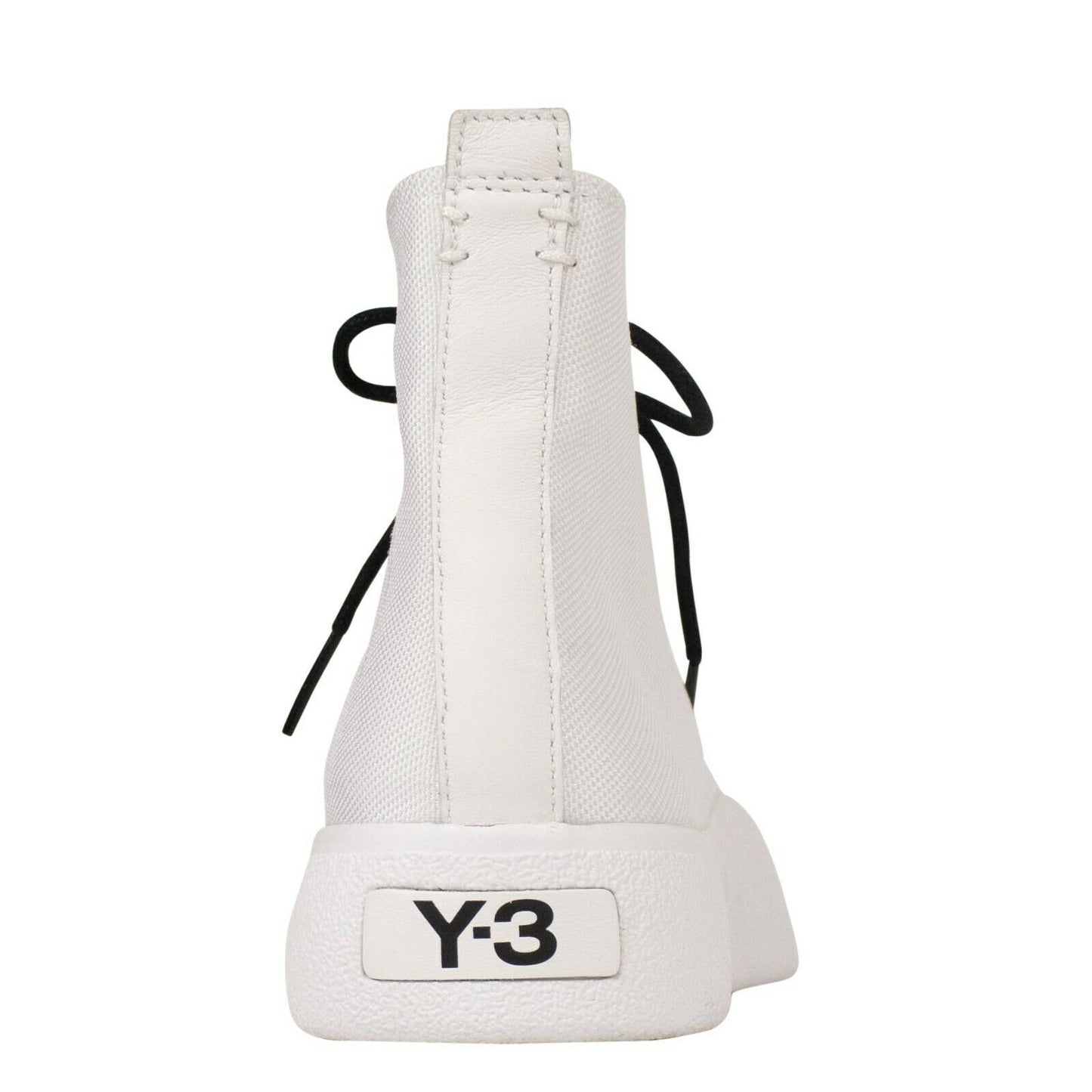 Y-3 Adidas 'Bashyo' High-Top Canvas Sneakers - White