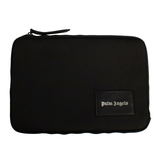 Palm Angels Logo Patch Pouch Laptop Case - Black