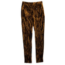 Women's Metallic Bronze Velvet Day Pants