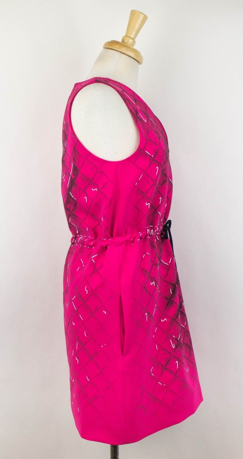 New MOSCHINO COUTURE X JEREMY SCOTT Pink Sleeveless Drawstring Dress