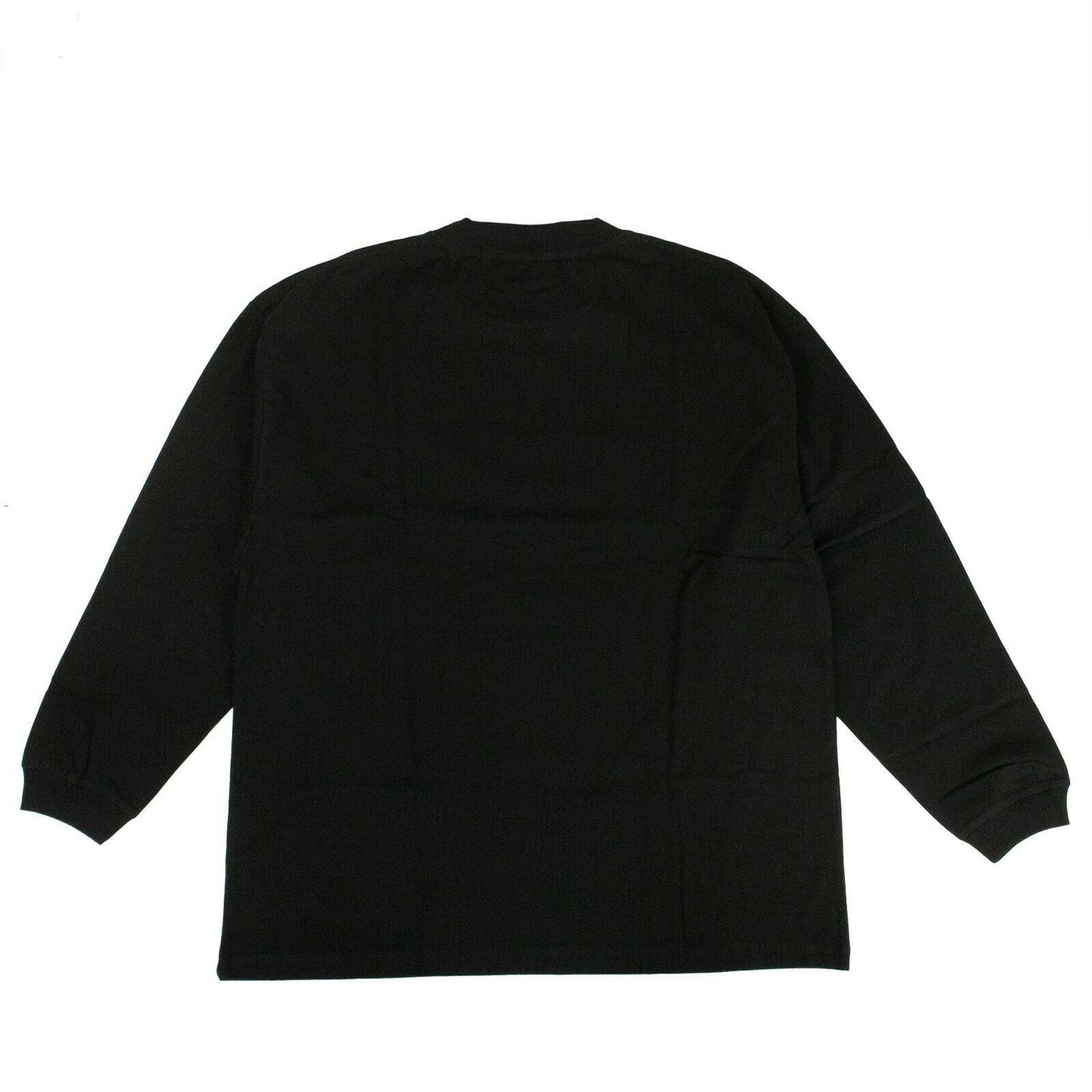 424 On Fairfax Cotton Logo Long Sleeve Crew Neck T-Shirt - Black/Red