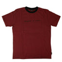 Men's Black And Red Striped Short Sleeve T-Shirt