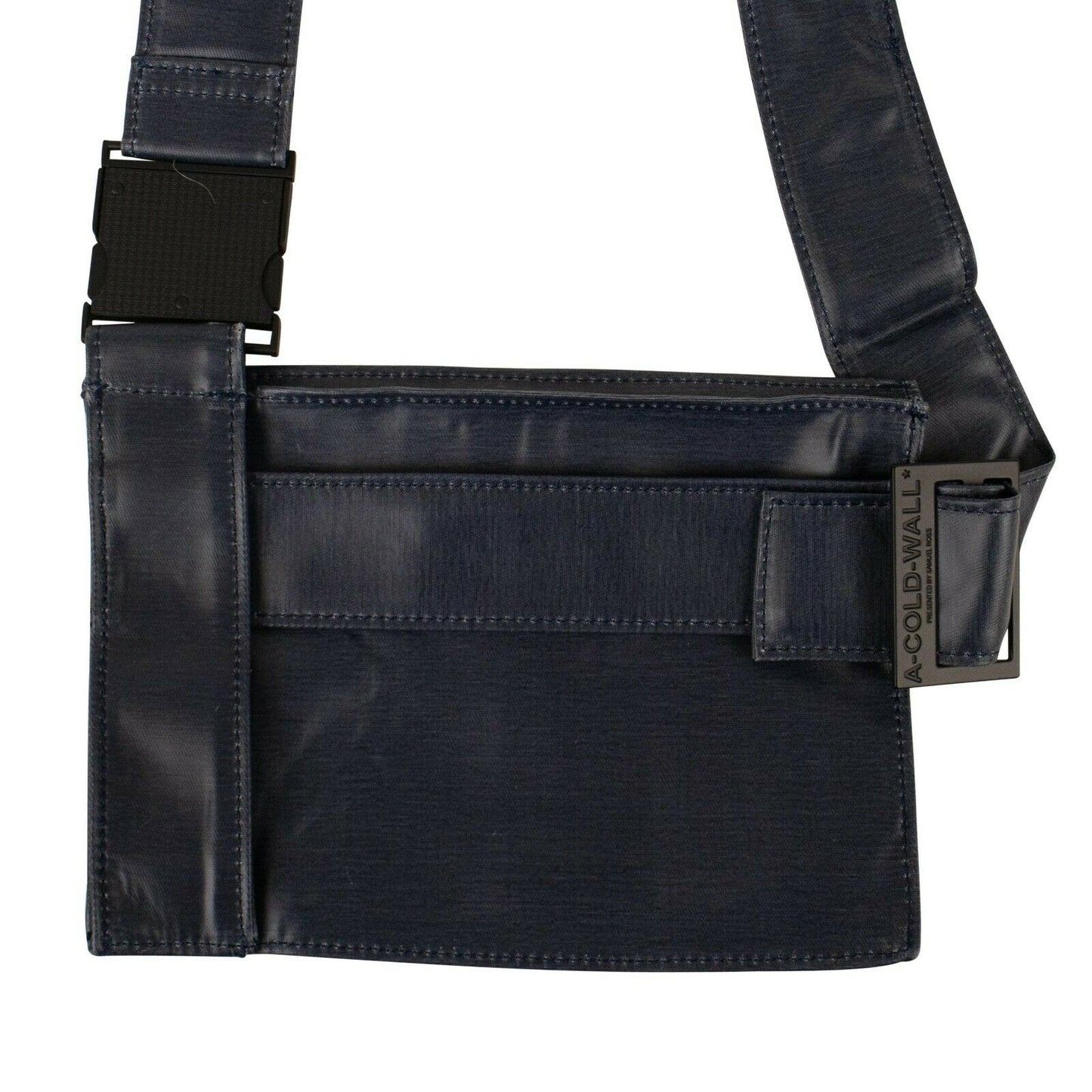 A.C.W Leather Utility Crossbody Bag - Blue