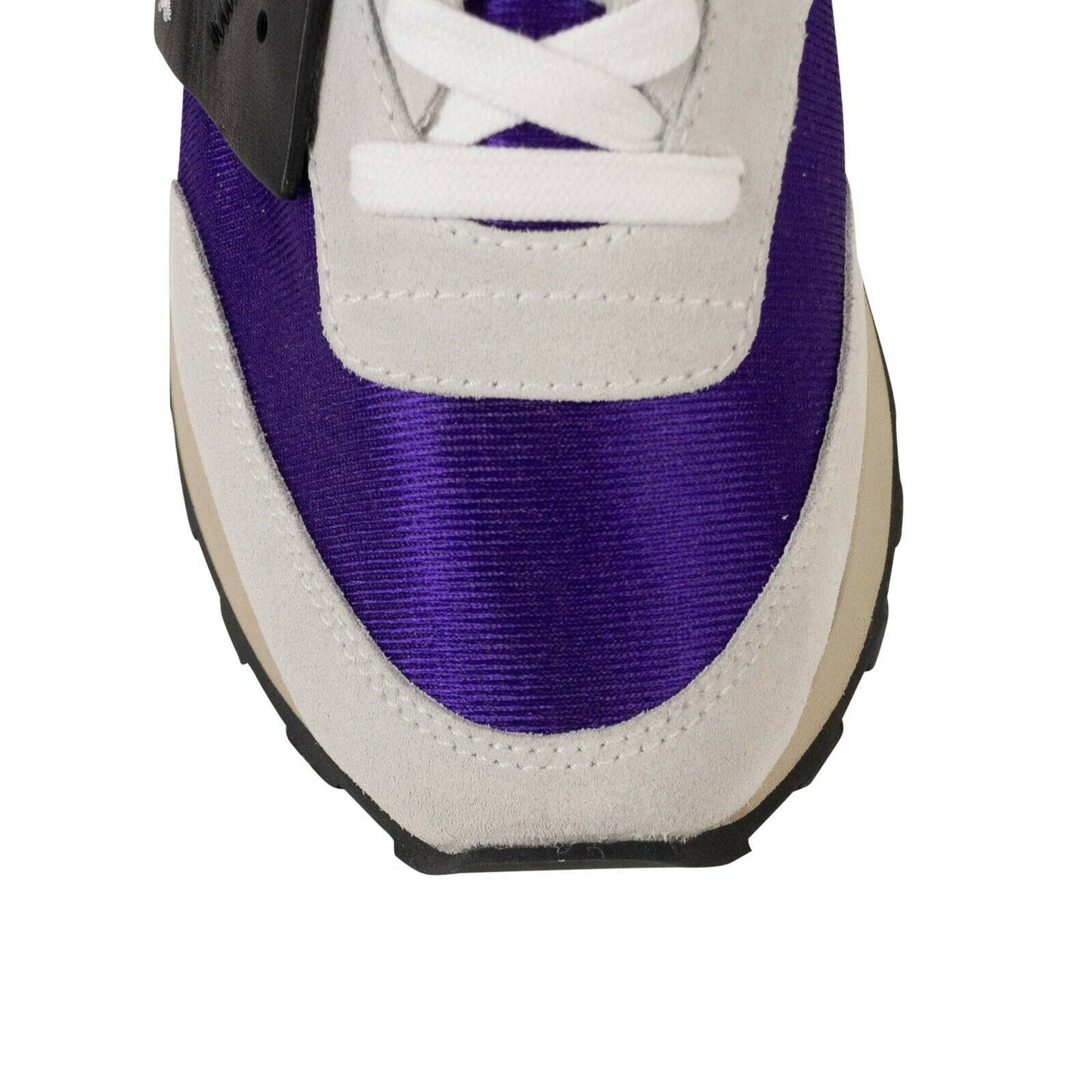 Off White C/O Virgil Abloh Hg 'Purple Runner' Sneakers - White