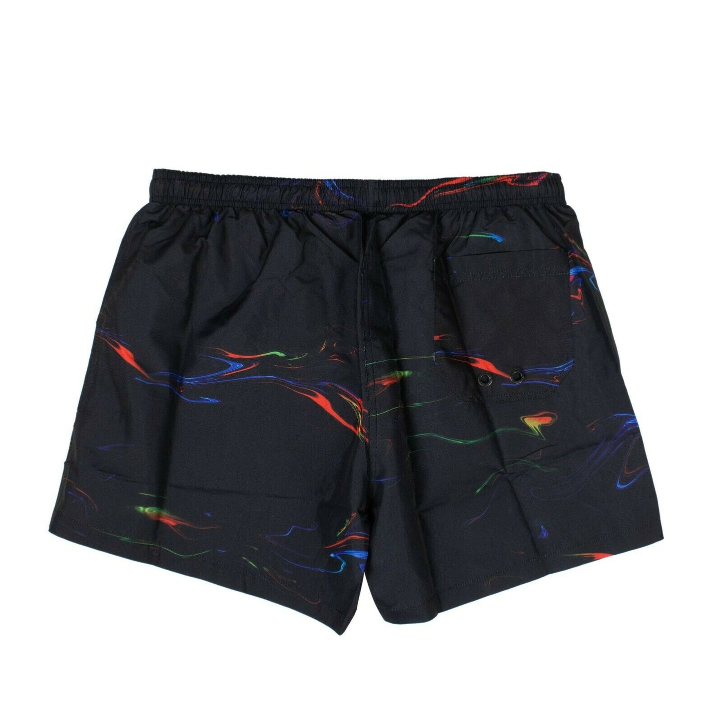 Marcelo Burlon Polyester 'All Over Lights' Beach Shorts - Black