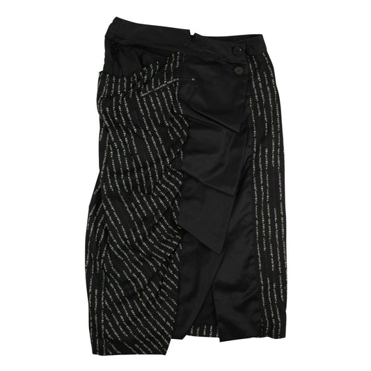 Unravel Project Logo Print Midi Skirt - Black