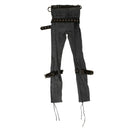 Unravel Project Suede Zip Up Pants - Blue