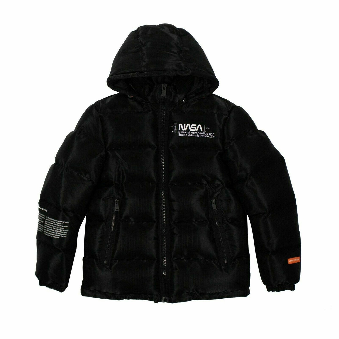 Heron Preston Nasa Puffer Coat - Black