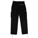 Men's Black Zip Embellished Straight Leg Pants