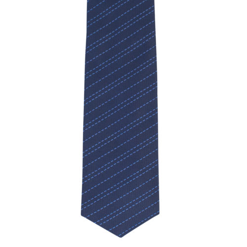 John Lobb Silk Striped Neck Tie - Blue