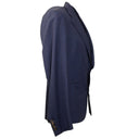 Navy Wool Single Breasted Blazer