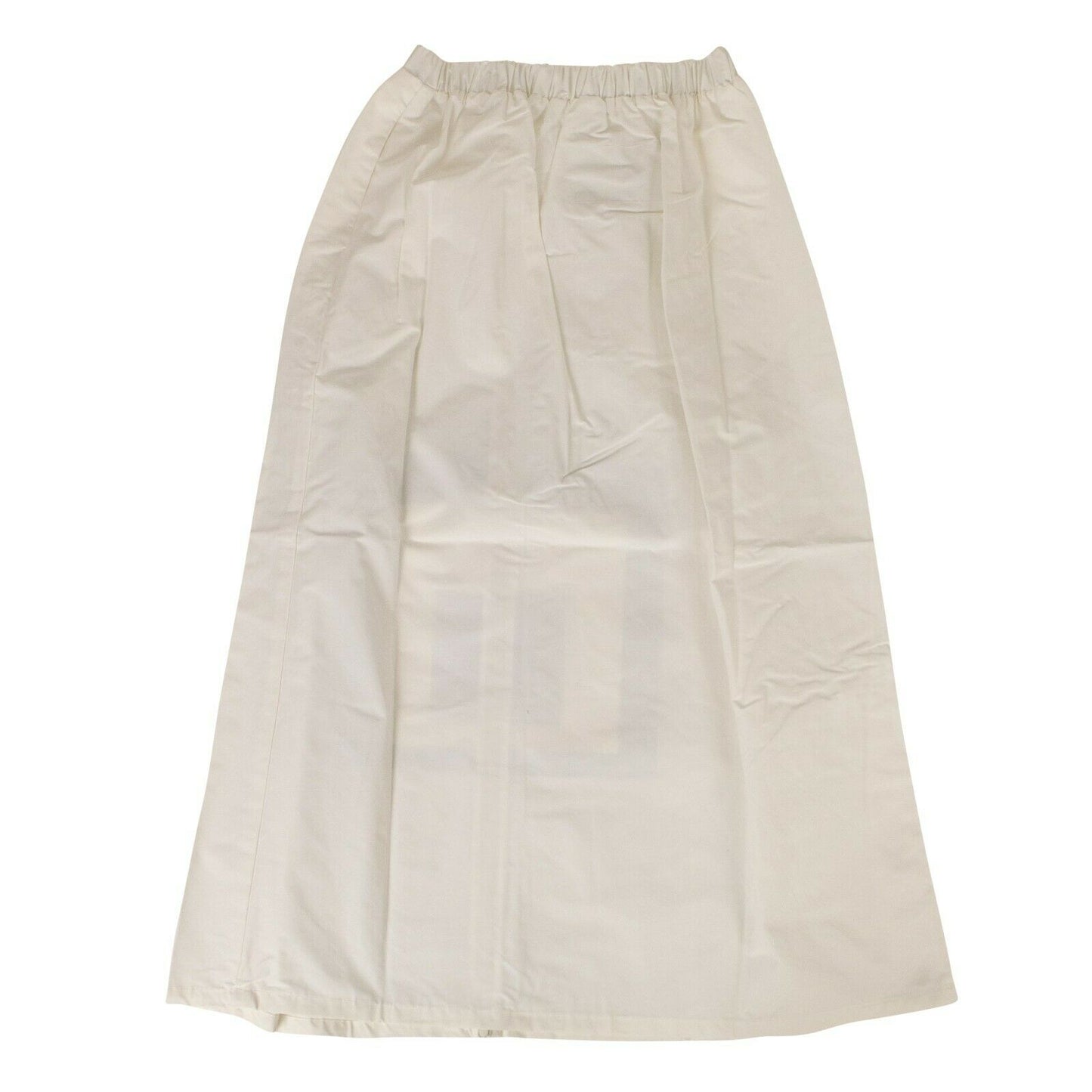 A.C.W Cotton Snap Midi Skirt - White