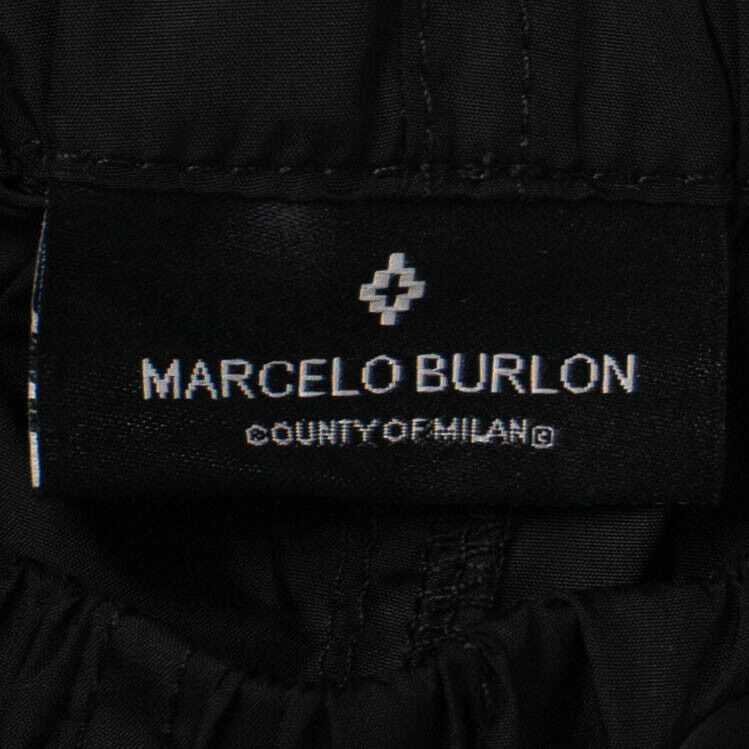 Marcelo Burlon Confidential Panel Pants - Black/Yellow