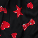 New MOSCHINO COUTURE X JEREMY SCOTT 'Stars Hearts Bow Ties' Mini Skirt