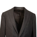 Grey Wool Single Breasted Blazer