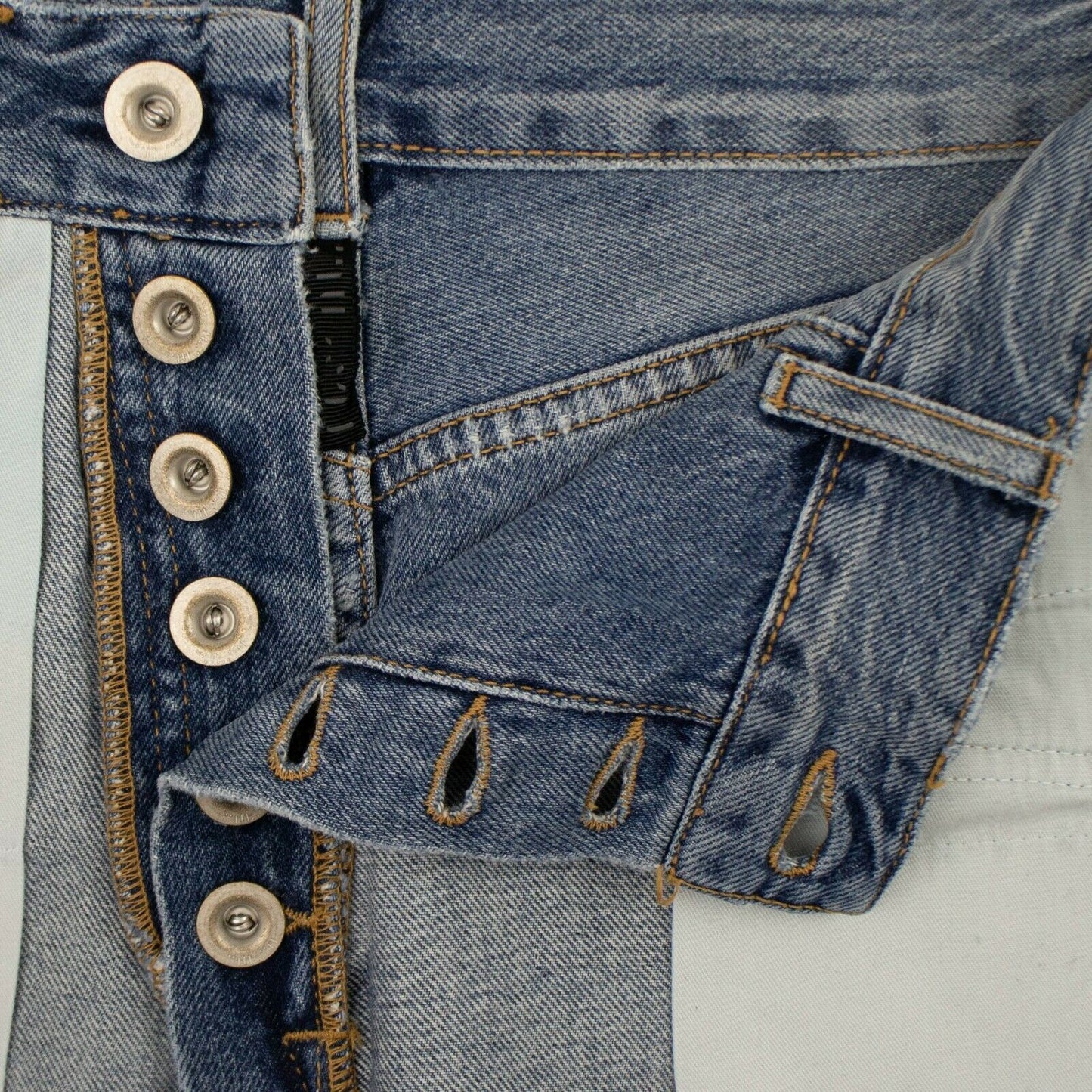 Unravel Project Reverse Denim Short Pants - Blue